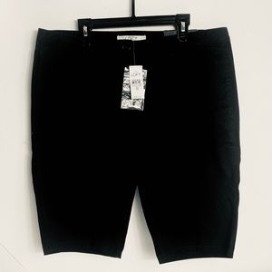 NWT Loft Marisa Black Shorts Size 8